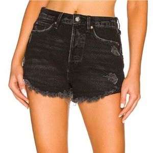 Free People Lasso Short in Washed Black New